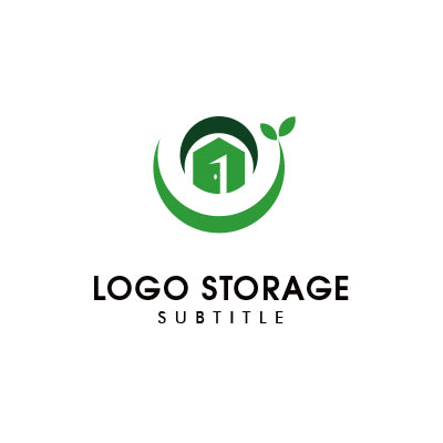 「建物」「葉」をモチーフにデザインしたロゴ