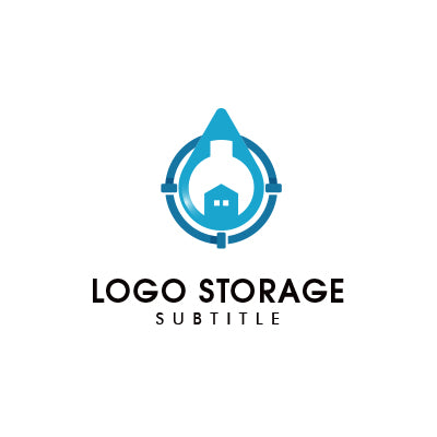 「建物」「雫」をモチーフにデザインしたロゴ