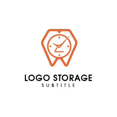 「歯」「時計」をモチーフにデザインしたロゴ