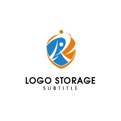 「R」「人」をモチーフにデザインしたロゴ