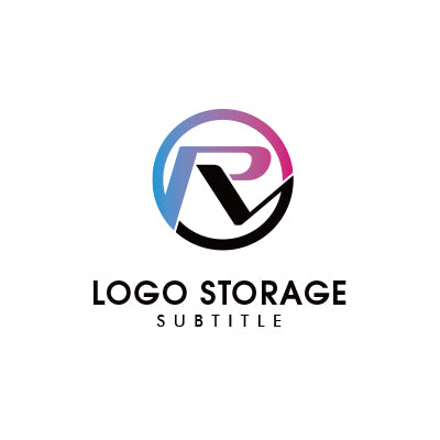 「R」をモチーフにデザインしたロゴ