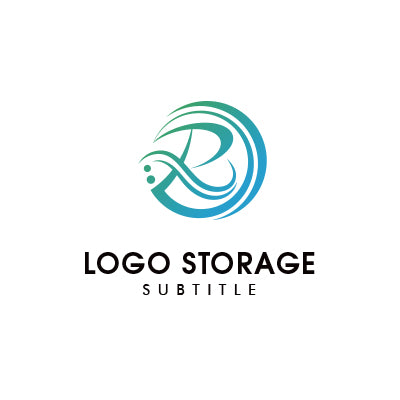 「R」をモチーフにデザインしたロゴ