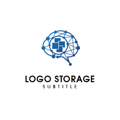 「脳」をモチーフにデザインしたロゴ