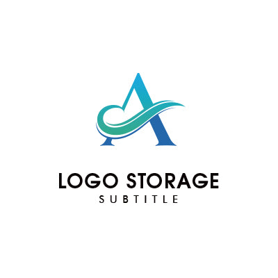 「A」「風」をモチーフにデザインしたロゴ