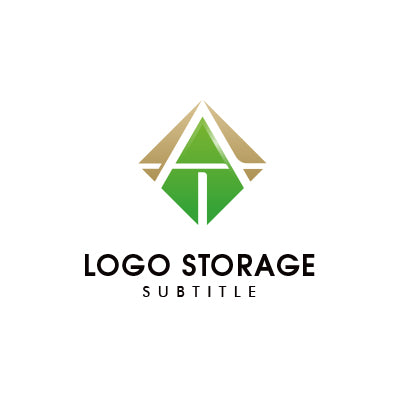 「A」「T」をモチーフにデザインしたロゴ