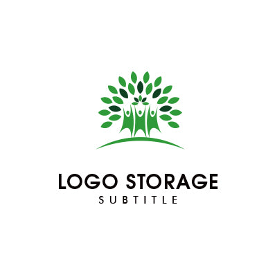 「人」「自然」をモチーフにデザインしたロゴ