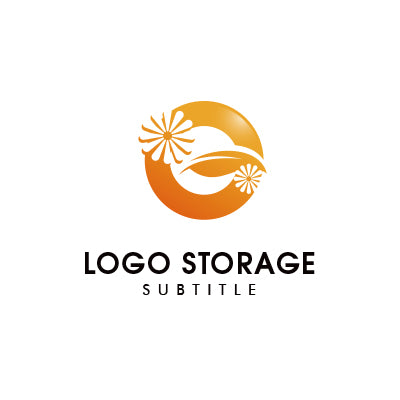 「G」「花」をモチーフにデザインしたロゴ