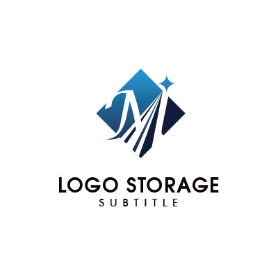 「M」をモチーフにデザインしたロゴ