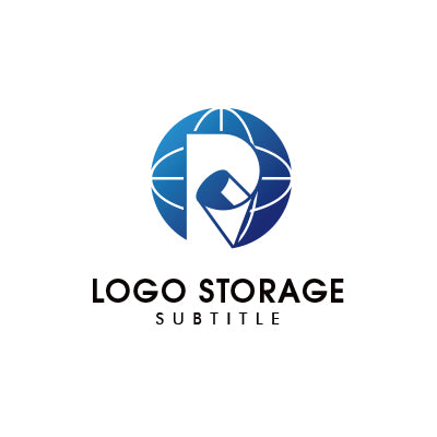 「P」「ペーパー」をモチーフにデザインしたロゴ