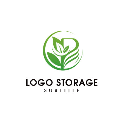 「P」「自然」をモチーフにデザインしたロゴ