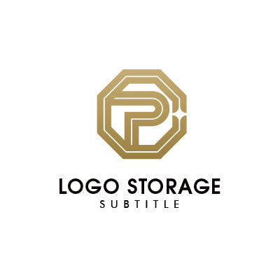 「P」をモチーフにデザインしたロゴ