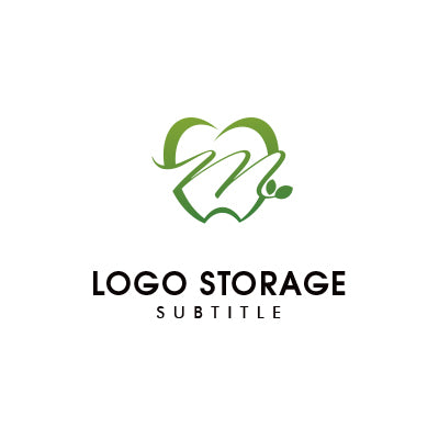 「歯」「m」「葉」をモチーフにデザインしたロゴ