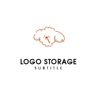 「犬」をモチーフにデザインしたロゴ