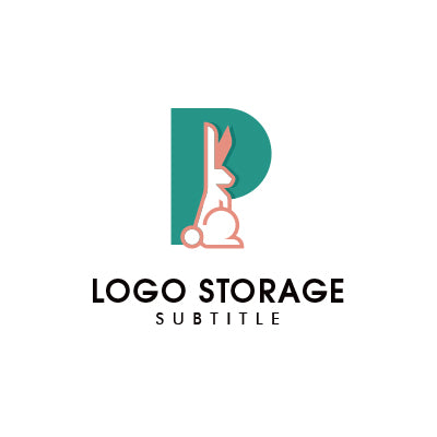 「ウサギ」「P」をモチーフにデザインしたロゴ