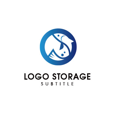 「魚」をモチーフにデザインしたロゴ