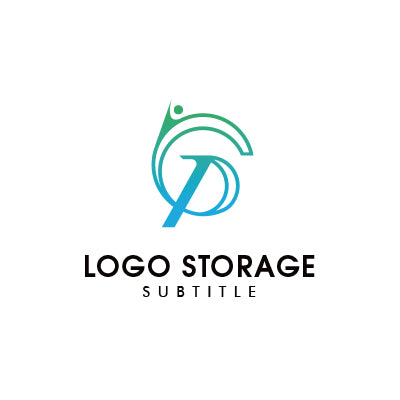 「G」「P」「人」をモチーフにデザインしたロゴ