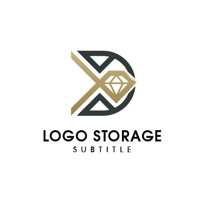 「D」「宝石」をモチーフにデザインしたロゴ