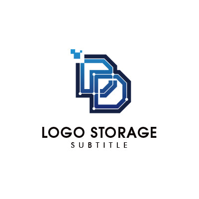 「D」をモチーフにデザインしたロゴ