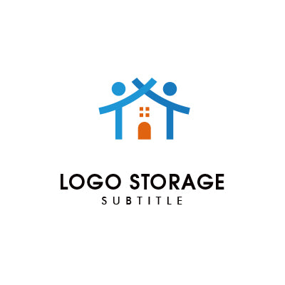 「人」「家」をモチーフにデザインしたロゴ