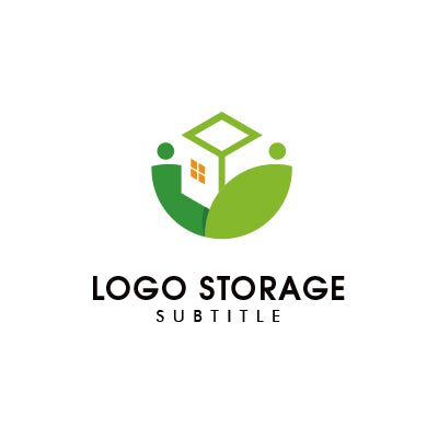 「人」「自然」「家」をモチーフにデザインしたロゴ