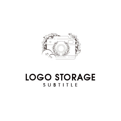 ナチュラルカメラロゴ | 写真スタジオ・フォトグラファー向けシンプルデザイン