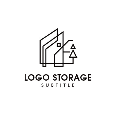 モダンハウスロゴ | 建築・不動産・デザインを象徴するミニマルデザイン