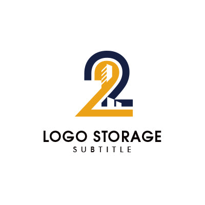 数字「2」ロゴ | シンプル&モダンなデザインでブランドを象徴
