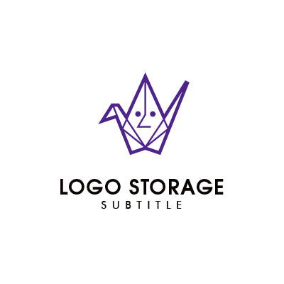 折り鶴ロゴ | 平和・希望・伝統を象徴するモダンデザイン