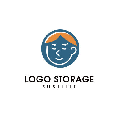 「こくご」フェイスロゴ | 教育・学び・親しみやすさを象徴するデザイン