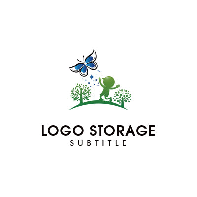 ナチュラルキッズロゴ | 自然・成長・希望を象徴するデザイン