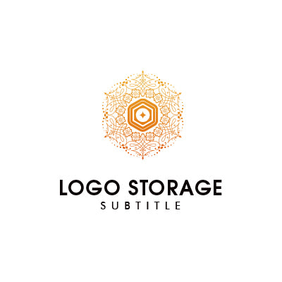 神秘的なマンダラロゴ | エレガント&スピリチュアルデザイン