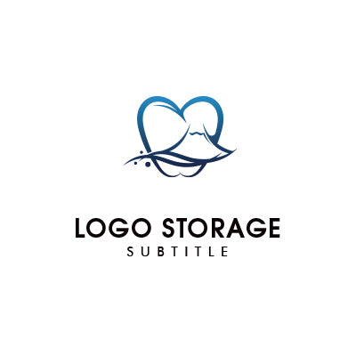 歯と富士山&ハートのロゴ – 日本の象徴・信頼感・優しさを表現【ロゴ販売ならロゴストレージ】