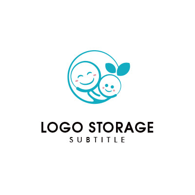 😊親子の温かみを表現したロゴ – 優しさ・信頼・安心感のデザイン【ロゴ販売ならロゴストレージ】