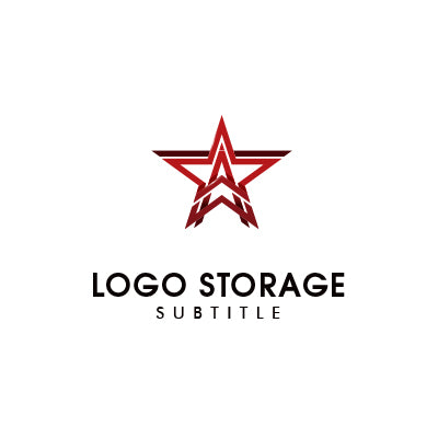 スタイリッシュなスター型Aロゴ – 力強さ・成功・リーダーシップを象徴【ロゴ販売ならロゴストレージ】