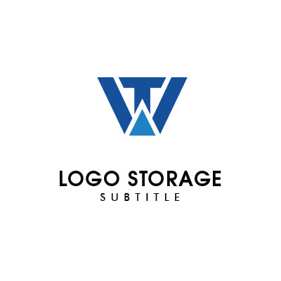 シャープなW型ロゴ – 信頼・安定・プロフェッショナルを象徴【ロゴ販売ならロゴストレージ】