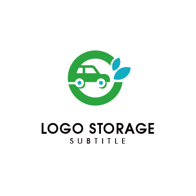 エコ&モビリティを象徴するC型ロゴ – サステナブル・環境・未来志向のデザイン【ロゴ販売ならロゴストレージ】