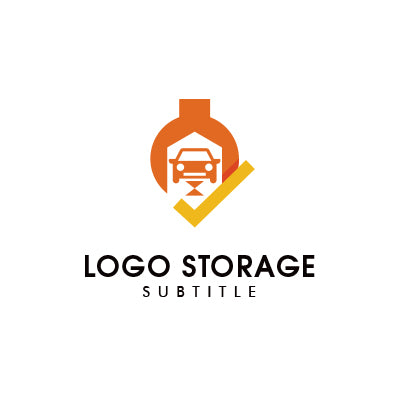 車両点検・整備向けロゴ – 安全・信頼・高品質サービスを象徴【ロゴ販売ならロゴストレージ】