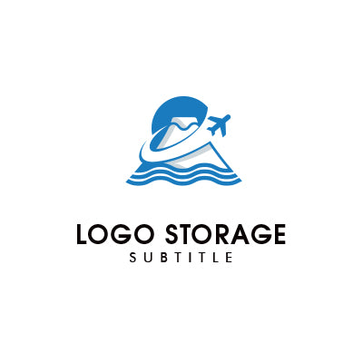 旅行&観光向けロゴ – 自然・冒険・グローバルを象徴【ロゴ販売ならロゴストレージ】