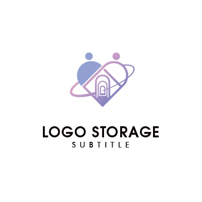 ハートと宇宙を象徴するロゴデザイン|ロゴ販売はロゴストレージ