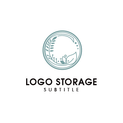 自然と調和を象徴する円形ロゴデザイン|ロゴ販売はロゴストレージ