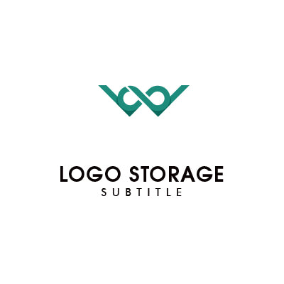 洗練されたWモチーフのロゴデザイン|ロゴ販売はロゴストレージ