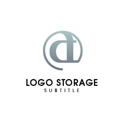@とdを組み合わせたシンプルロゴデザイン|ロゴ販売はロゴストレージ