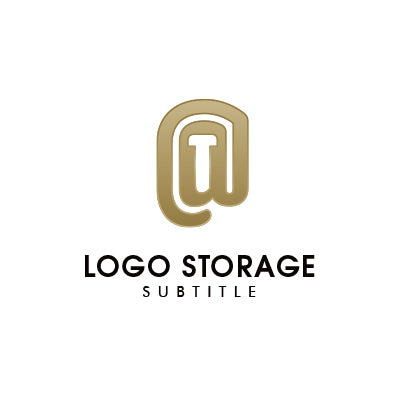 @とTを融合させた高級感あるロゴデザイン|ロゴ販売はロゴストレージ