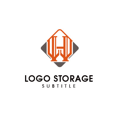 HとWを組み合わせたクラシックロゴデザイン|ロゴ販売はロゴストレージ