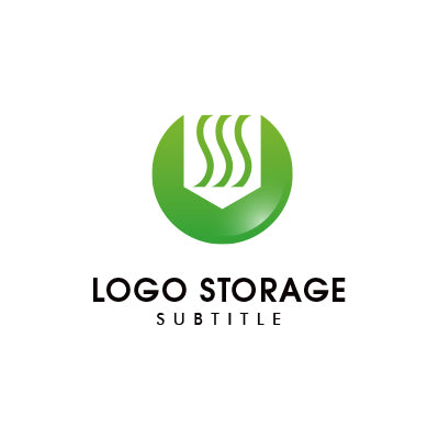 Sをモチーフにしたナチュラル&クリーンなロゴデザイン|ロゴ販売はロゴストレージ