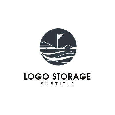 港と波をモチーフにしたロゴデザイン|ロゴ販売はロゴストレージ