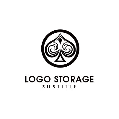 スペードをモチーフにしたエレガントなロゴデザイン|ロゴ販売はロゴストレージ