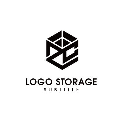 立体的な六角形とZ・Cを組み合わせたモダンロゴデザイン|ロゴ販売はロゴストレージ