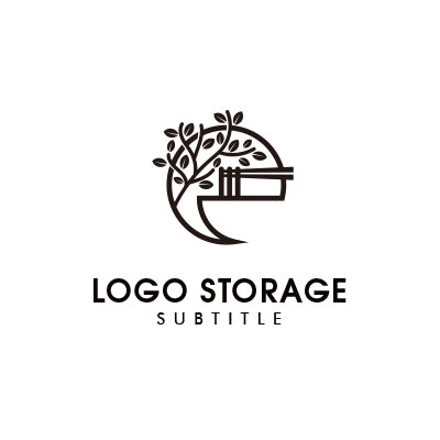 「木と食」シンボルロゴデザイン|ロゴ販売ならロゴストレージ