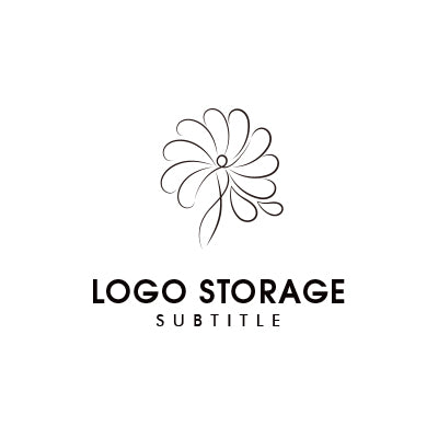 花のように広がる人の想いを象徴した優美なロゴ|ロゴ販売ならロゴストレージ